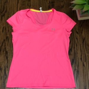 Under Armour Pink Mesh Back workout Top Women’s M